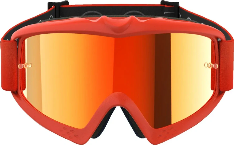 Dětské motokrosové / enduro / MTB brýle ALPINESTARS VISION CORP barva oranžová, červená zrcadlová čočka 