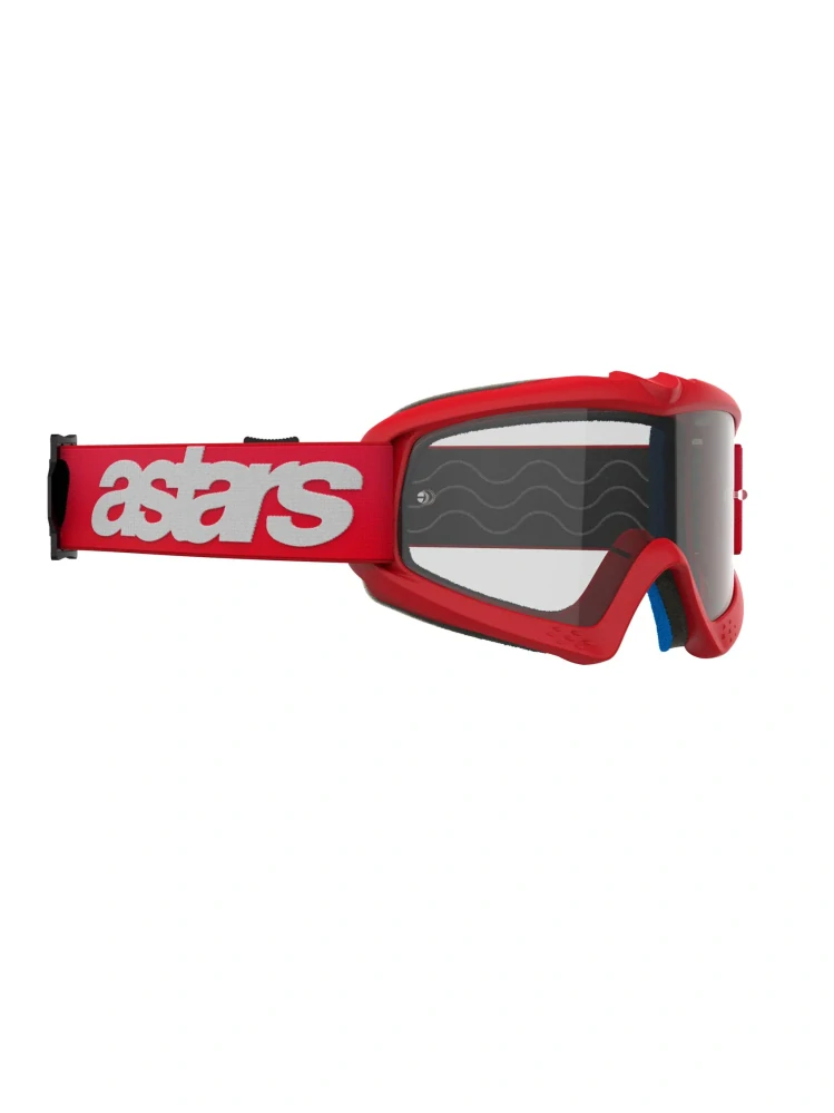Dětské motokrosové / enduro / MTB brýle ALPINESTARS VISION BLAZE barva červená, čirá čočka 