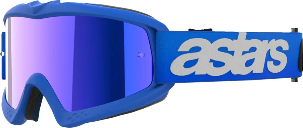 Dětské motokrosové / enduro / MTB brýle ALPINESTARS VISION BLAZE barva modrá, modrá zrcadlová čočka 