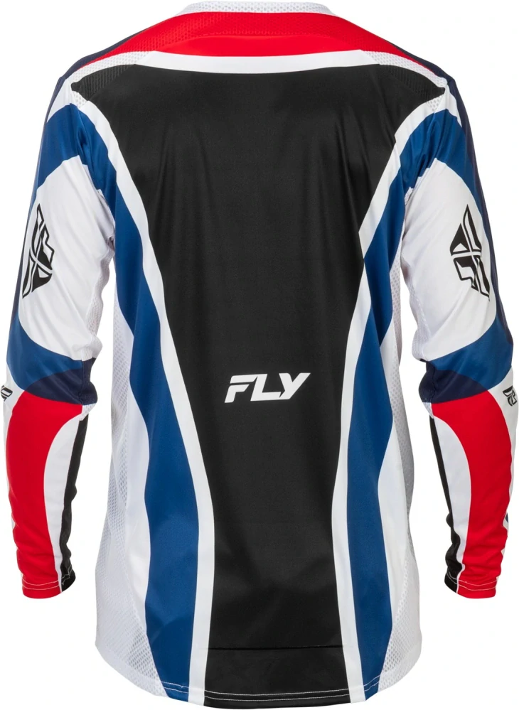 Lehký a pružný motokrosový dres FLY RACING LITE USA 2026 barva červená/bílá/modrá