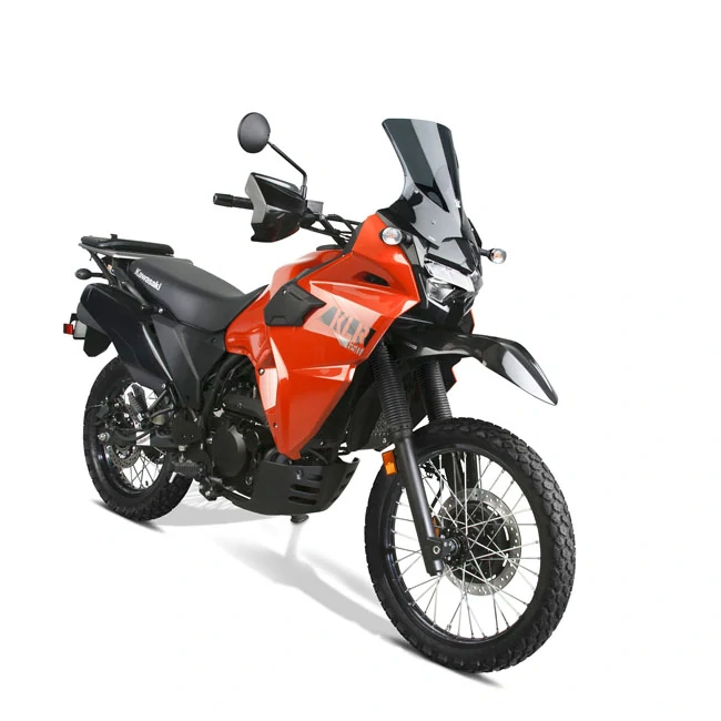 Plexi motocyklu NATIONAL CYCLE verze krátká N20139 pro KAWASAKI KLR 650 rok 2022 barva tmavě šedá, výška plexi 34 cm