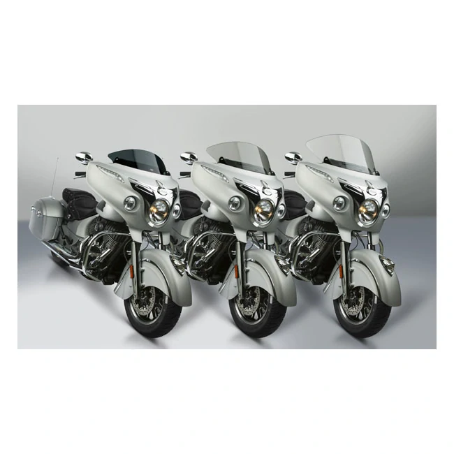 Plexi motocyklu NATIONAL CYCLE verze nízká N20703 pro INDIAN CHIEFTAIN rok 2014-2022 barva tmavě šedá, výška plexi 28,6 cm 