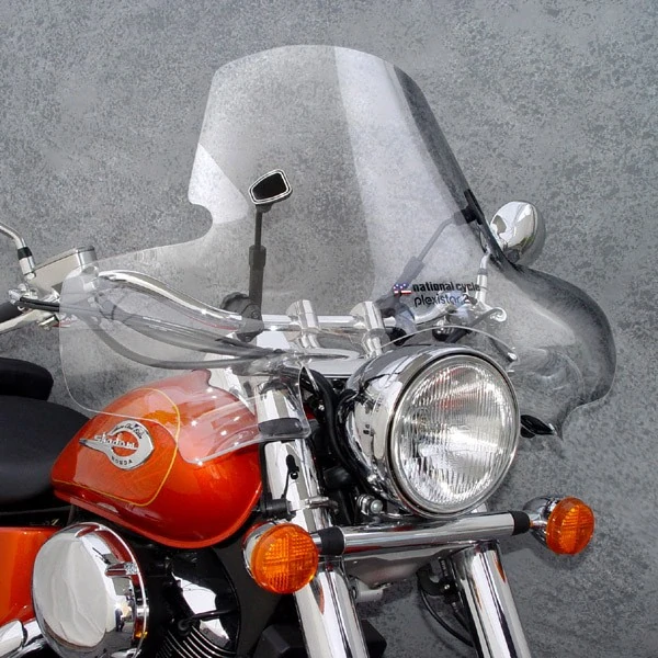 Plexi motocyklu NATIONAL CYCLE  PLEXISTAR N8202-01 pro YAMAHA XZ 550E Vision rok 1982-1983 barva čirá, výška plexi 52 cm