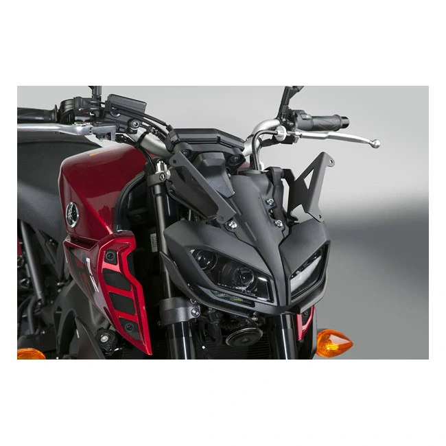 Plexi motocyklu NATIONAL CYCLE verze krátká pro YAMAHA FZ-09 rok 2017-2020 barva tmavě šedá, výška plexi 38,7 cm
