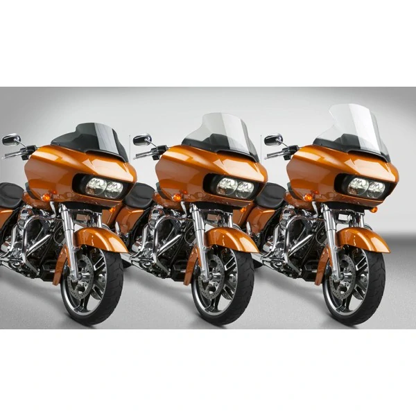 Plexi motocyklu NATIONAL CYCLE verze střední N20432 pro HARLEY DAVIDSON FLTR FLTRK rok 2024 barva světle šedá, výška plexi 31,7 cm
