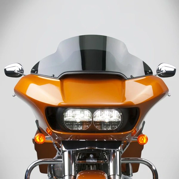 Plexi motocyklu NATIONAL CYCLE verze střední N20433 pro HARLEY DAVIDSON  FLTR/FLTRU/FLTRXS viz popis, barva tmavě šedá, výška plexi 22,8 cm