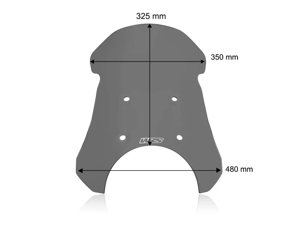 Plexi motocyklu WRS pro ROYAL ENFIELD HIMALAYAN 450 ABS rok 2024-2025 výška plexi 32,5 cm, barva tmavě kouřová