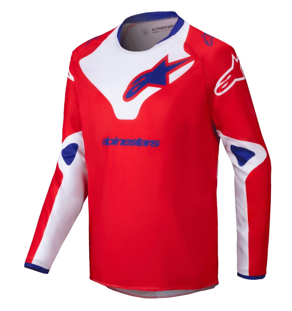 a Dětský motokrosový komplet kalhot a dresu ALPINESTARS RACER MELT barva červená/bílá velikost 26+L