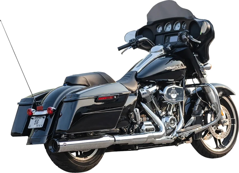 Koncovka výfuku S&S CYCLE SWINDLER 2-1 (2v1) 550-1142 pro HARLEY-DAVIDSON M8 TOURING rok 2017-2024 viz popis, barva chromová