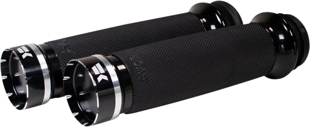 Motocyklové gripy / rukojeti na řidítka motorky KHROME WERKS GRIPS CONTOUR TRACER ČERNÉ 500100