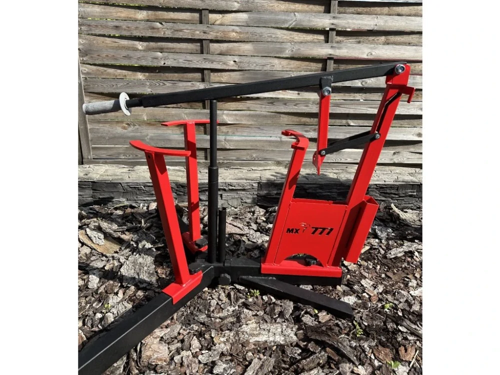 Montážní kruh - přezouvačka na pneu motokros MX777 MX EAGLEFAST pro velikosti kol od 16" do 21"barva černá/červená