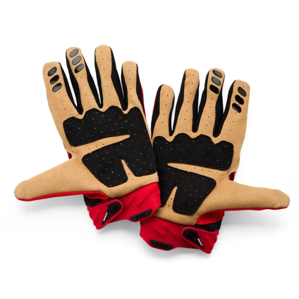 Motokrosové a MTB rukavice 100% AIRMATIC 2 barva červená/černá/hnědá 10041-0001x - pár 