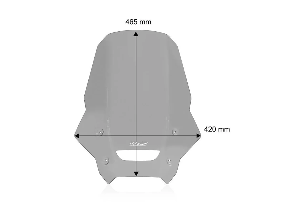 Plexi motocyklu WRS pro HONDA NX 500  rok 2024-2025 výška plexi 46,5 cm, barva kouřová