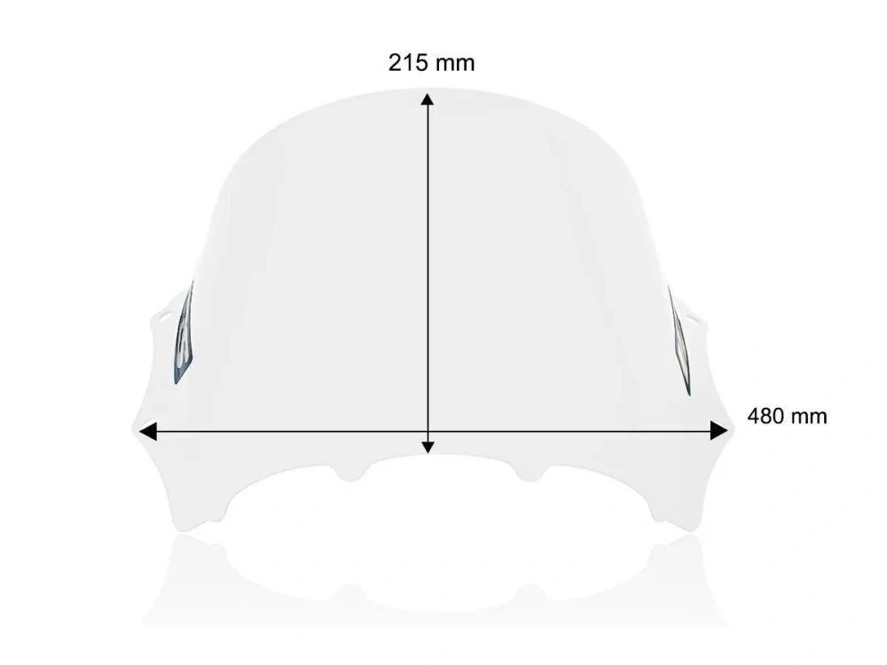 Plexi motocyklu WRS pro BMW M 1000 RR rok 2023-2024 barva čirá verze RACE 