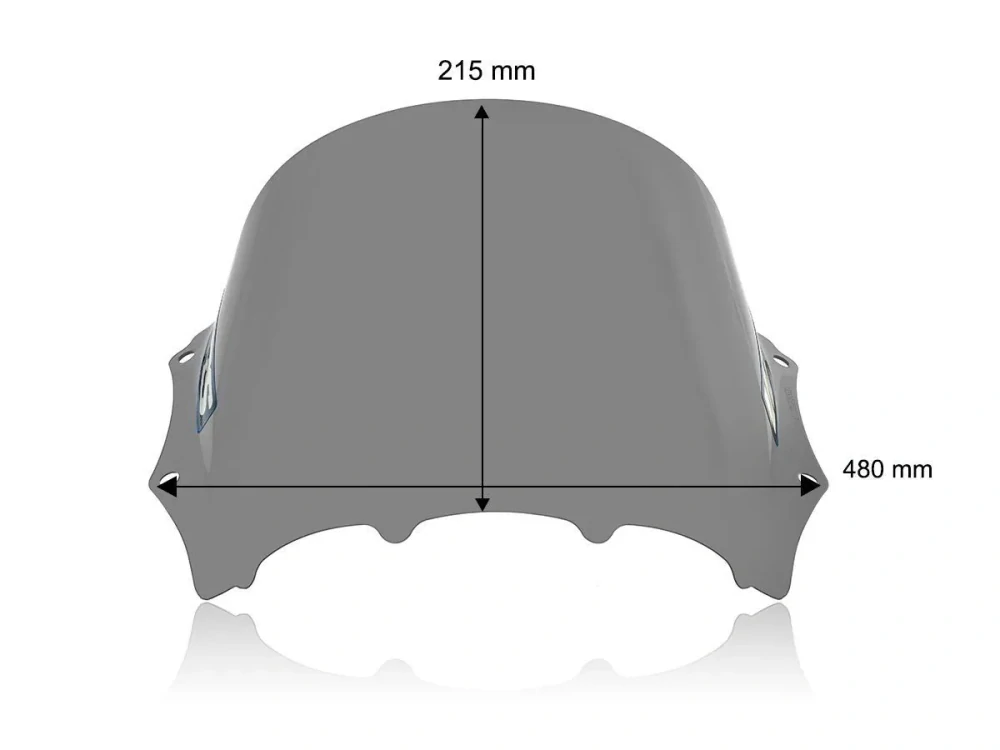 Plexi motocyklu WRS pro BMW M 1000 RR rok 2023-2024 barva tmavě kouřová verze RACE 