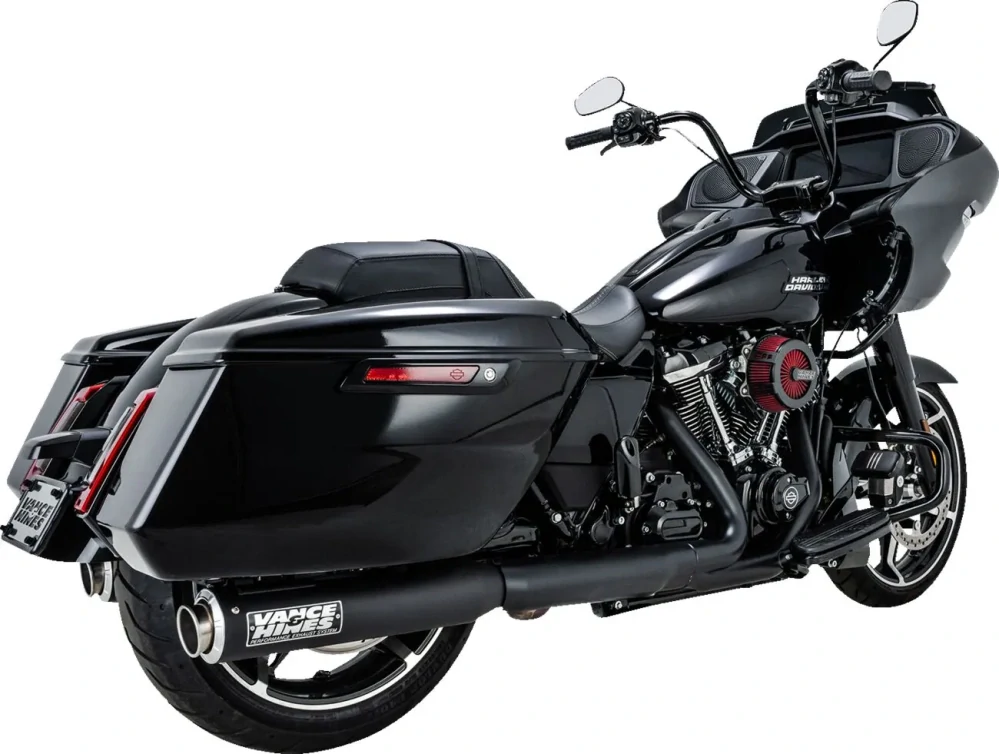 Koncovky výfuku VANCE & HINES SUPERSPORT SLIP-ONS HARLEY DAVIDSON TOURING rok 2017-2023 viz popis, barva černá 