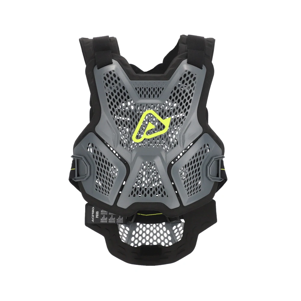 Lehký ventilační motokrosový chránič hrudi a zad ACERBIS ROOST DEFLECTOR P035  barva šedá