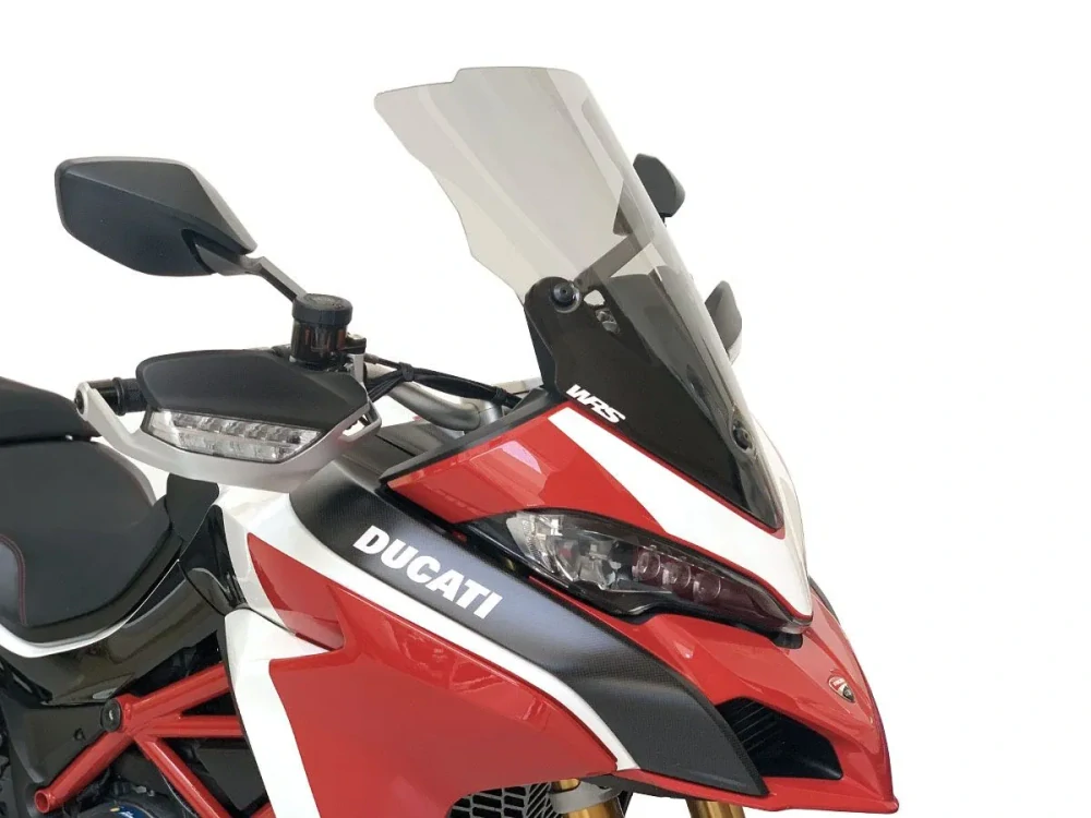 Plexi motocyklu WRS pro DUCATI MULTISTRADA 950 2017-2021 viz popis, barva kouřová, výška 50 cm (19-3 / 4 ") 