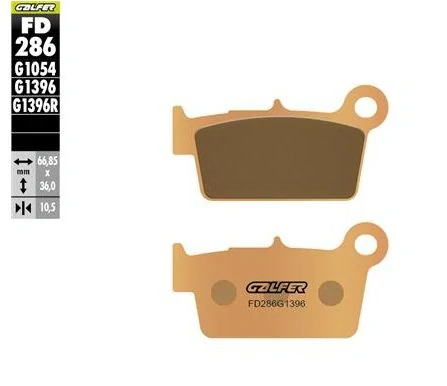 Zadní motocyklové brzdové desky GALFER BRAKE PAD SINTERED pro SUZUKI RM-Z 250 rok 2004-2023