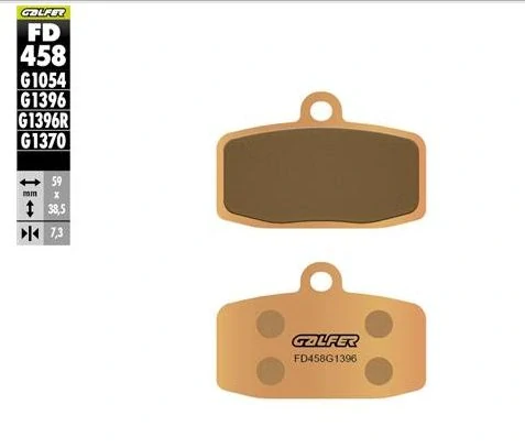 Přední motocyklové brzdové desky GALFER BRAKE PAD SINTERED pro KTM FREERIDE (ELETRIC) E-EXC /  E-SM / E-SX / E-XC rok 2015-2023