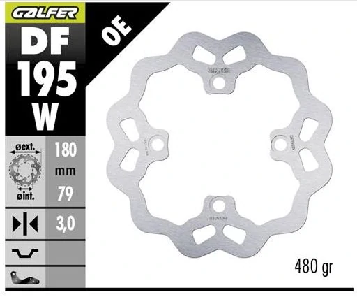 Přední brzdový kotouč GALFER pro SUZUKI RM 65 rok 2003-2005
