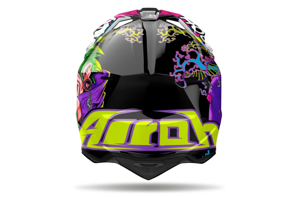 Motokrosová přilba AIROH WRAAAP MUSIC barva multicolor lesklá