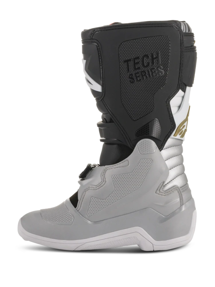 Dětské motokrosové boty / MX obuv ALPINESTARS TECH 7S 2015017-1829 barva černá/stříbrná