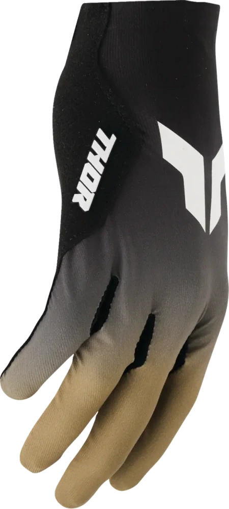 Motokrosové / MTB rukavice s jednovrstvou dlaní THOR SPORTMODE ICONIC barva černá/hnědá, pár