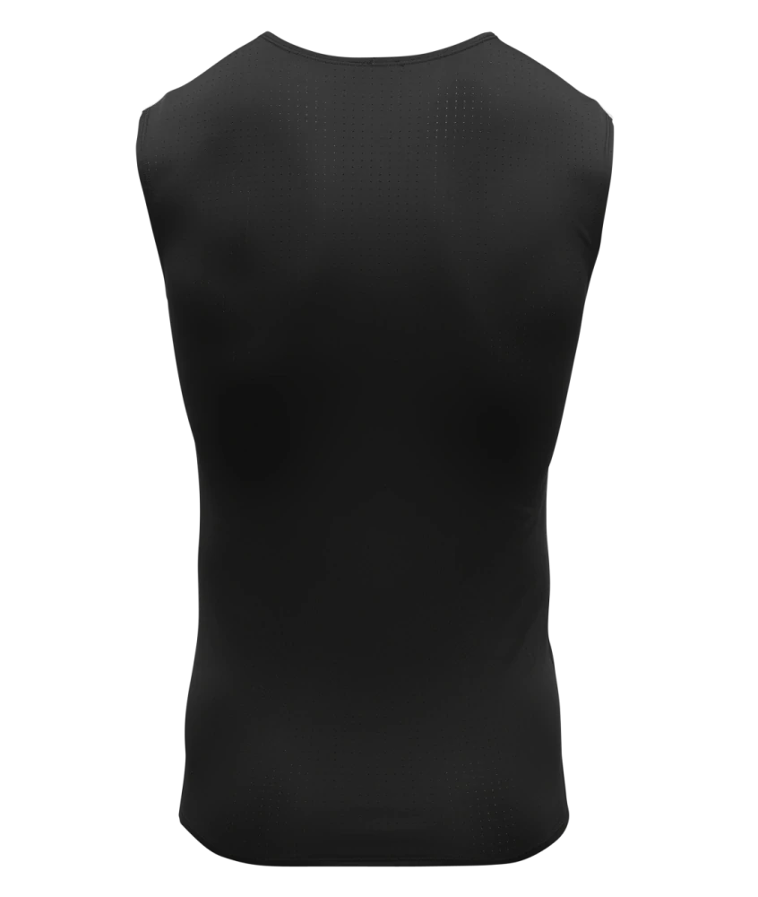 Lehké kompresní podvlíkací ochranné tílko / základní vrstva THOR COMP SLEEVELESS SHIRT barva černá 