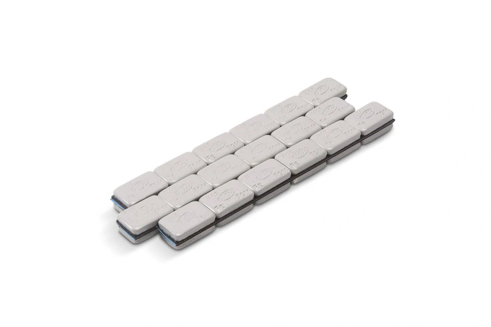Závaží s lepící vrstvou pro vyvážení motocyklového kola MOTION PRO WHEEL WEIGHTS STEEL barva stříbrná, 72 ks o váze 7 g (ks)