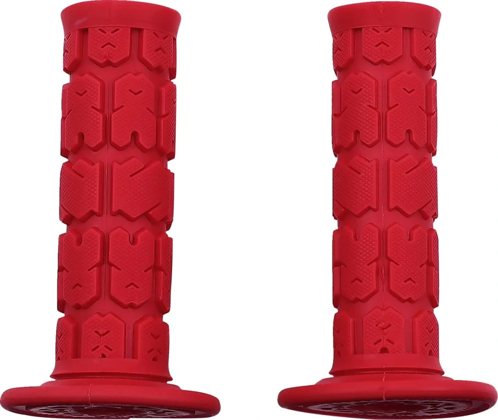 Motokrosové jednovrstvé rukojeti - mx gripy ODI ROGUE MX SINGLE PLY GRIPS zavřené konce, barva červená 