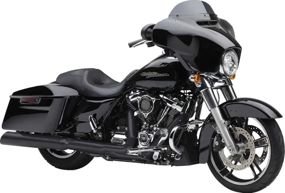 Koncovky výfuku COBRA GEN 2 NEIGHBOR SERIES MUFFLERS 4,5'' pro HARLEY DAVIDSON FLHT/ FLHTK/ FLHR/ FLTRX/ FLTRU/ FLTRK/ FLHX rok 2017-2024 barva černá 