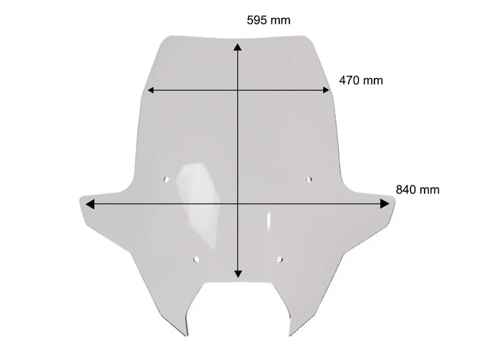 Plexi motocyklu WRS VERZE TOURING pro motocykl BMW R 1300 RT 2025-2026 barva kouřová, výška plexi 59,5 cm, 