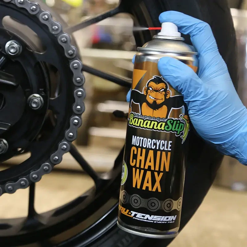 Mazivo na motocyklový řetěz - vosk na motocyklové řetězy TRU TENSION BANANASLIP CHAIN WAX M006 balení 500 ml