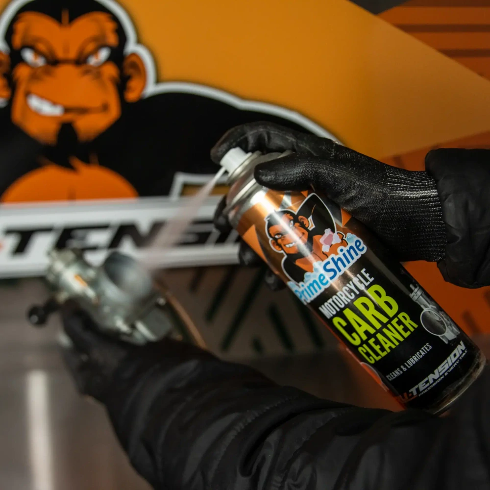 Čistič karburátorů a vstřikování TRU TENSION PRIMESHINE MOTORCYCLE CARB CLEANER M008 balení 500 ml 