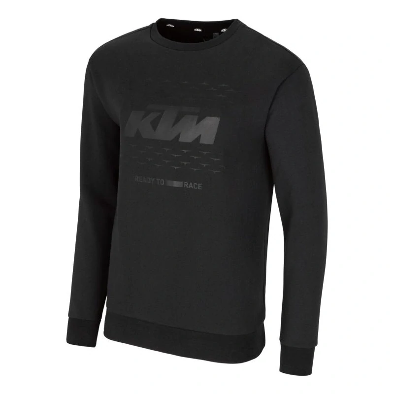 Pánská mikina  KTM PATCH CREWNECK SWEATER barva černá