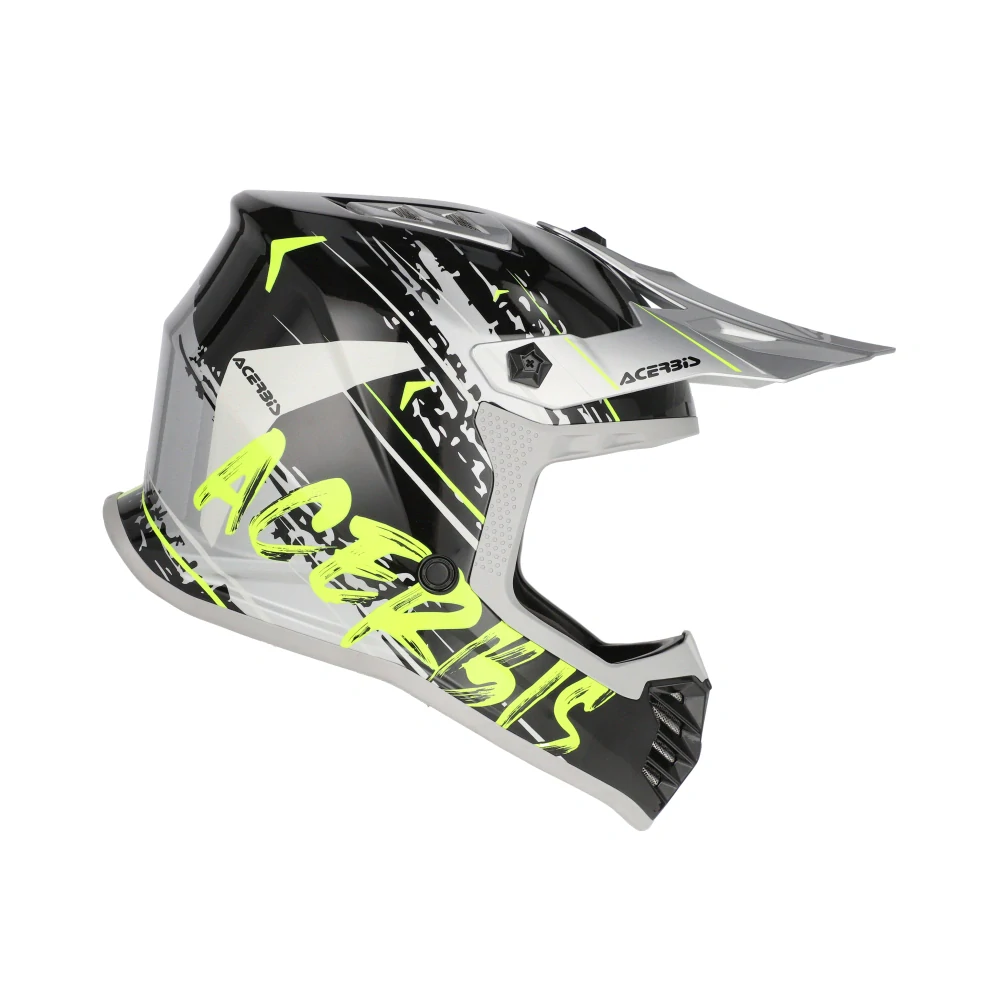 a Dětská motokrosová přilba / MX helma ACERBIS PROFILE JUNIOR barva černá/žlutá fluo velikost XL