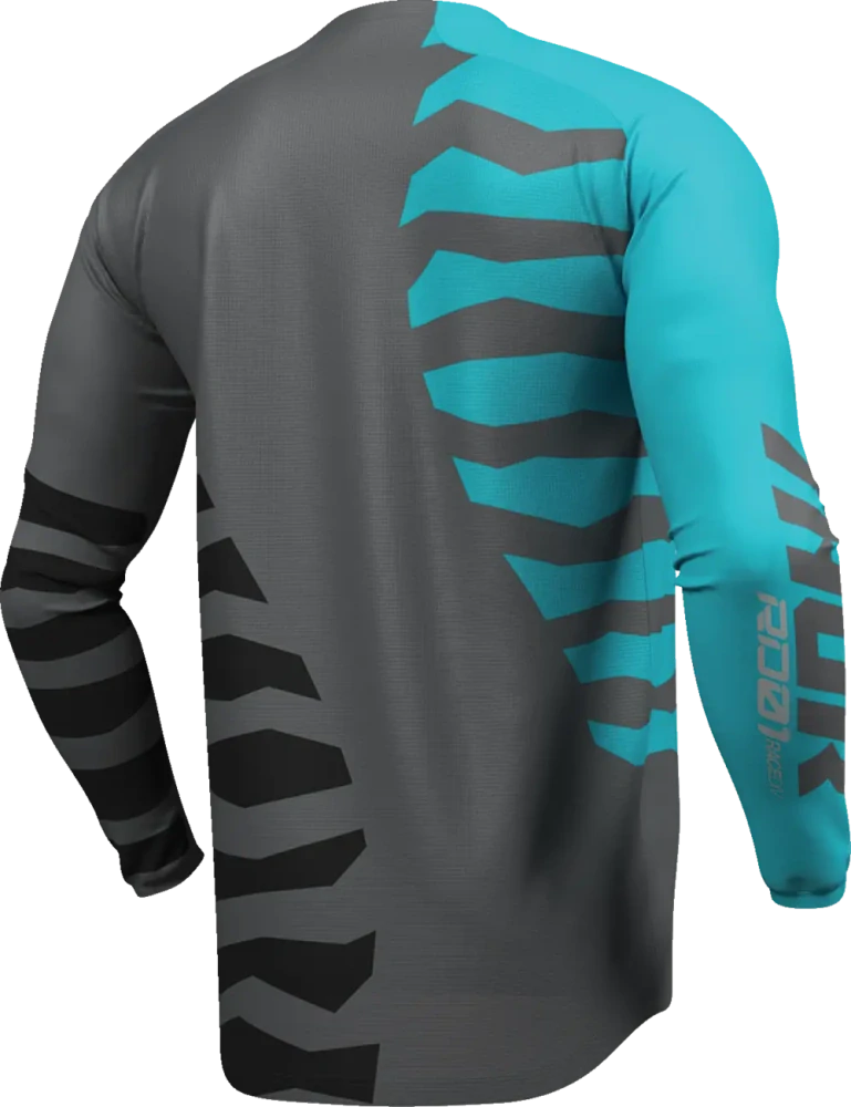 Motokrosový / enduro dres THOR LAUNCHMODE SHREDDER barva šedá/modrá