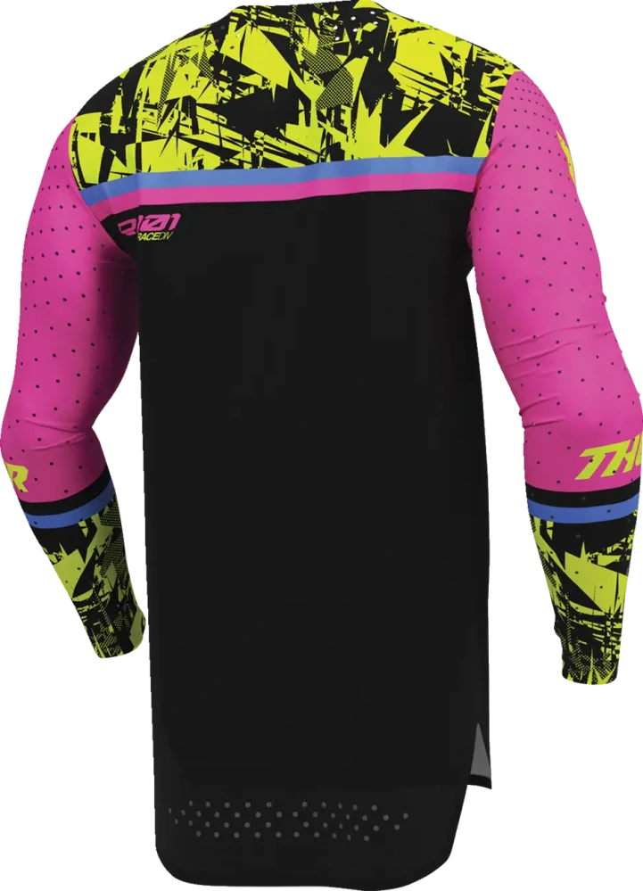 Dětský motokrosový dres THOR SPORTMODE PUNKD barva černá/růžová