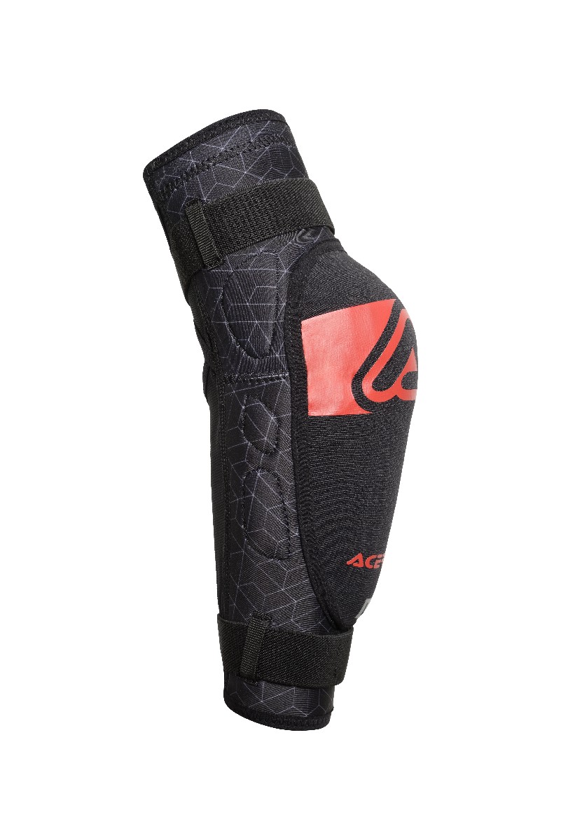 a Dětské loketní chrániče - chrániče loktů ACERBIS X-ELBOW SOFT černá/červená junior - PÁR