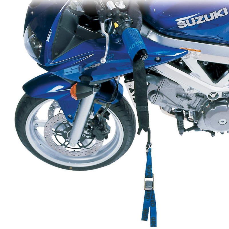 Řidítkové popruhy pro zajištění motocyklu při přepravě OXFORD BAR STRAPS OX746 modré 