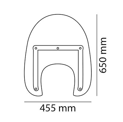Plexi Puig America 1 pro Honda SHADOW VT 750 2008-2014 čiré 