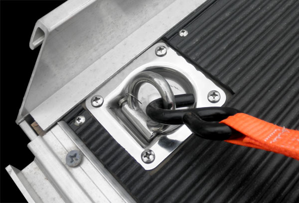 Upevňující oka pro přepravu motocyklu nebo ATV CALIBER D-RING ZINC STEEL