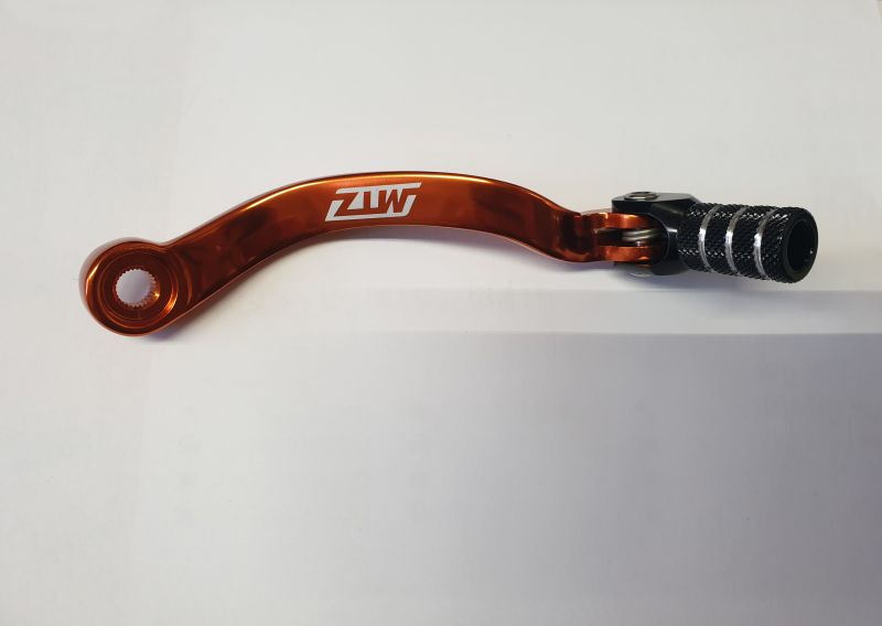 Řadící páka MTZ KTM SX 250/300/360  1990-2004 ORANŽOVÁ/černý konec