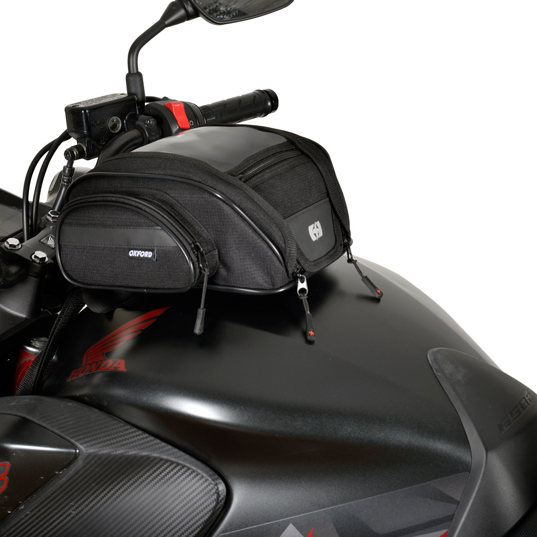 TANGBAG NA MOTOCYKL S MAGNETICKOU ZÁKLADNOU OXFORD F1 MINI ČERNÝ OBJEM 7L
