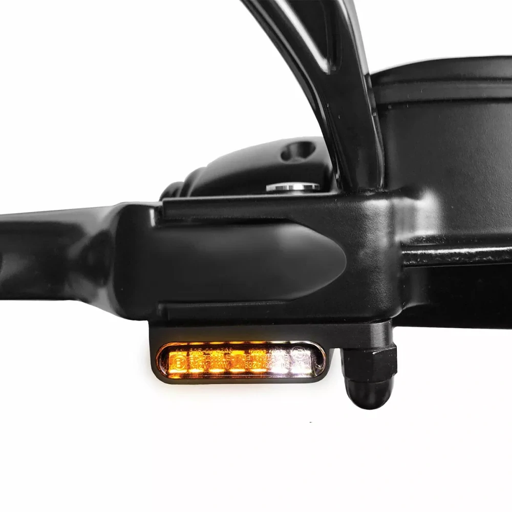 Led blinkry na řidítka motocyklu HEINZ BIKES TURN SIGNALS  pro HARLEY DAVIDSON XL rok 2014-2020 barva černá