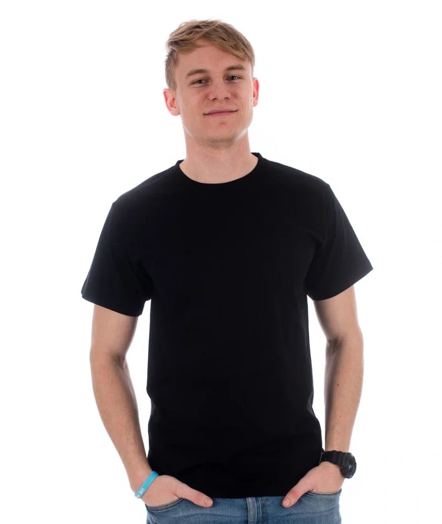 Unisex triko MXTECH s krátkým rukávem černé velikost XL 