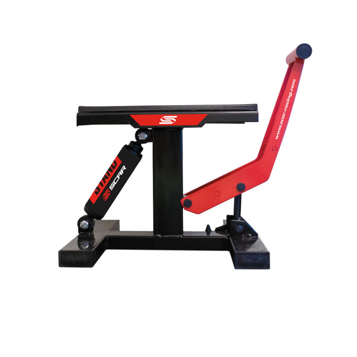 Výškově nastavitelný stojan pro motokrosové motorky / motokrosový stojan s tlumičem SCAR LIFT STAND ADJUSTABLE S9902 nosnost 150 kg