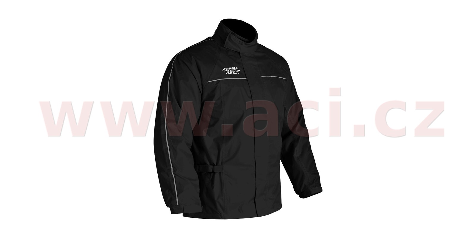 Nepromokavý set - pláštenka - bunda + kalhoty NOX/4SQUARE LOW černá / reflexní prvky