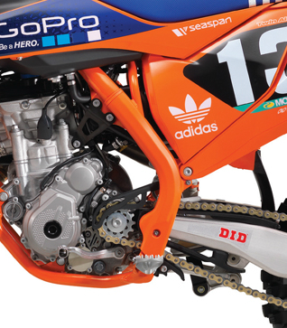 a Kryty rámu KTM pro KTM 125 - 450 rok 2016-2018